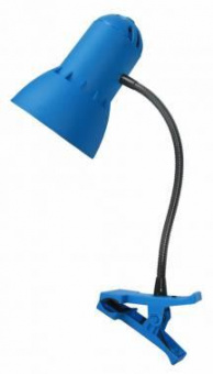 Светильник Трансвит НАДЕЖДА-ПШ (NADEZHDA-PSH/BLU) настольный на прищепке E27 синий лазурь 40Вт от магазина РЭССИ