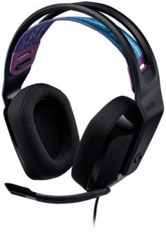 Наушники с микрофоном Logitech G335 черный 2м накладные оголовье (981-000978) от магазина РЭССИ