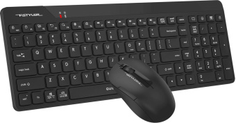 Клавиатура + мышь A4Tech Fstyler FG2300 Air2 клав:черный мышь:черный USB беспроводная slim (FG2300 AIR2 BLACK) от магазина РЭССИ