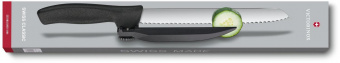 Нож кухонный Victorinox Swissclassic DUX-MESSER (6.8663.21) стальной лезв.210мм черный от магазина РЭССИ