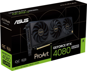 Видеокарта Asus PCI-E 4.0 PROART-RTX4080S-O16G NVIDIA GeForce RTX 4080 Super 16Gb 256bit GDDR6X 2610/23000 HDMIx1 DPx3 HDCP Ret от магазина РЭССИ