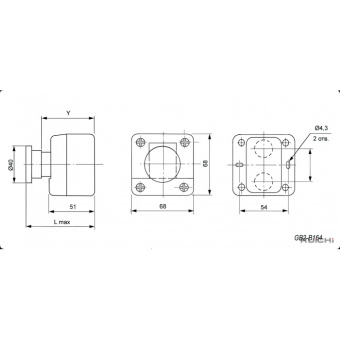 Кнопочный пост GB2-B164H29 (N/C) от магазина РЭССИ