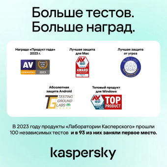 Программное Обеспечение Kaspersky Standard. 1-Device 1 year Base Card (KL1041ROAFS) от магазина РЭССИ