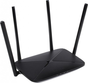 Роутер беспроводной Mercusys AC12G AC1200 10/100/1000BASE-TX черный (упак.:1шт) от магазина РЭССИ