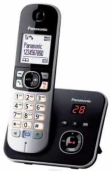 Р/Телефон Dect Panasonic KX-TG6821RUB черный автооветчик АОН от магазина РЭССИ