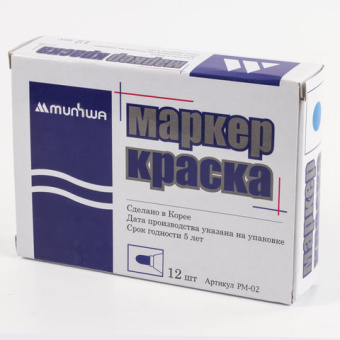 Маркер краска Munhwa синий 4мм PM-02 от магазина РЭССИ