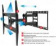 Кронштейн для телевизора Arm Media COBRA-50 черный 26"-55" макс.35кг настенный поворотно-выдвижной и наклонный от магазина РЭССИ