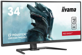 Монитор Iiyama 34" G-Master GB3467WQSU-B5 черный VA LED 0.4ms 21:9 HDMI M/M матовая HAS 550cd 178гр/178гр 3440x1440 165Hz FreeSync Premium DP USB 12.4кг от магазина РЭССИ