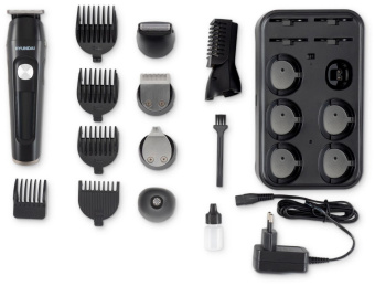Машинка для стрижки Hyundai H-HC7120 черный/серебристый 5Вт (насадок в компл:10шт) от магазина РЭССИ