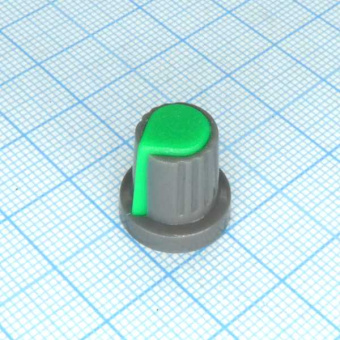 Ручка RR4817 серо-зелён. насечка, d=6mm от магазина РЭССИ
