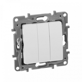 Выключатель Legrand Etika скрыт. 3кл. IP20 белый (упак.:1шт) (672213) от магазина РЭССИ