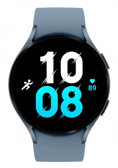 Смарт-часы Samsung Galaxy Watch 5 44мм 1.4" AMOLED корп.синий рем.синий (SM-R910NZBAMEA) от магазина РЭССИ