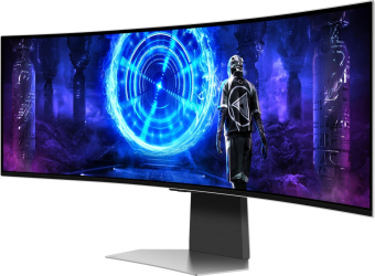 Монитор Samsung 49" Odyssey OLED G9 S49DG952SI серебристый OLED LED 32:9 HDMI M/M TV матовая HAS 250cd 178гр/178гр 5120x1440 240Hz FreeSync Premium Pro DP USB 12.6кг от магазина РЭССИ