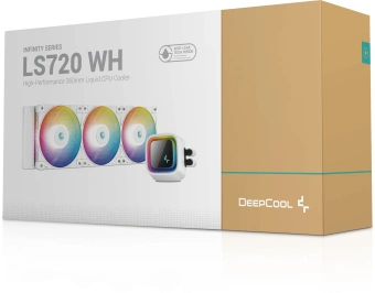 Система водяного охлаждения Deepcool LS720 WH Soc-AM5/AM4/1151/1200/1700 белый 4-pin 32.9dB Al 300W 1607gr Ret от магазина РЭССИ