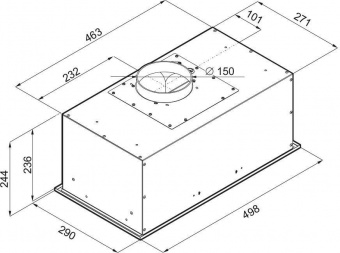 Вытяжка встраиваемая Maunfeld Crosby Power 50 белый управление: кнопочное (1 мотор) от магазина РЭССИ