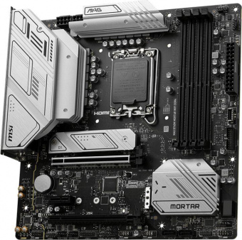 Материнская плата MSI MAG B760M MORTAR WIFI DDR4 Soc-1700 Intel B760 4xDDR4 mATX AC`97 8ch(7.1) 2.5Gg+HDMI+DP от магазина РЭССИ