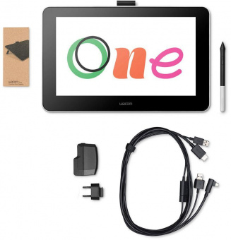 Графический планшет Wacom One DTC133W0B LED USB Type-C белый от магазина РЭССИ