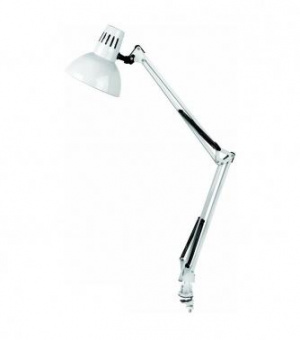 Светильник Camelion KD-312 C01 (5764) настольный на струбцине E27 белый 40Вт от магазина РЭССИ