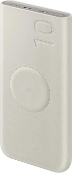Мобильный аккумулятор Samsung EB-U2510 10000mAh 25W 3A 2xUSB-C беспров.зар. бежевый (EB-U2510XUEGRU) от магазина РЭССИ