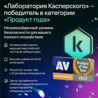 Программное Обеспечение Kaspersky Standard. 1-Device 1 year Base Card (KL1041ROAFS) от магазина РЭССИ
