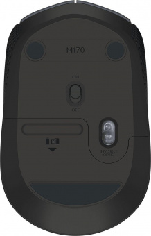 Мышь Logitech M170 черный/темно-серый оптическая (1000dpi) беспроводная USB для ноутбука (2but) от магазина РЭССИ