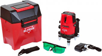 Уровень лазер. Elitech ЛН 5/2В-ЗЕЛ (E0306.006.00) 2кл.лаз. 532нм цв.луч. зеленый 3луч. (196766) от магазина РЭССИ