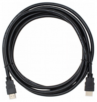 Кабель аудио-видео Cactus CS-HDMI.1.4-3 HDMI (m)/HDMI (m) 3м. Позолоченные контакты черный от магазина РЭССИ