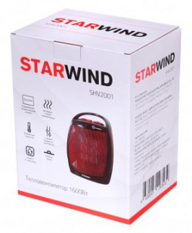 Тепловентилятор Starwind SHV2001 1600Вт черный/красный от магазина РЭССИ
