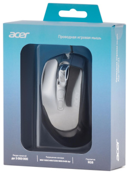 Мышь Acer OMW124 черный оптическая (6400dpi) USB (6but) от магазина РЭССИ