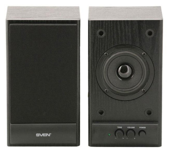 Колонки Sven SPS-607 2.0 черный 6Вт от магазина РЭССИ