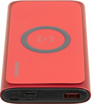 Мобильный аккумулятор Digma DGPQ10G 10000mAh 3A QC PD 20W 1xUSB беспров.зар. красный (DGPQ10G22CRD) от магазина РЭССИ