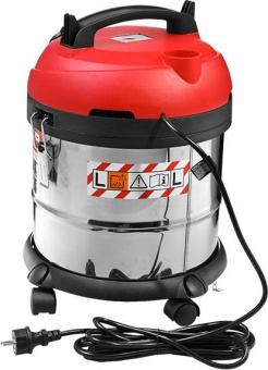 Строительный пылесос Зубр ПУ-20-1400 М3 1400Вт (уборка: сухая/влажная) серый от магазина РЭССИ