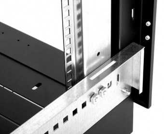 Шкаф коммутационный ЦМО (ШТК-М-22.6.10-1ААА-9005) напольный 22U 600x1000мм пер.дв.стекл задн.дв.стал.лист 2 бок.пан. направл.под закл.гайки 330кг черный 855мм 1140мм сталь от магазина РЭССИ