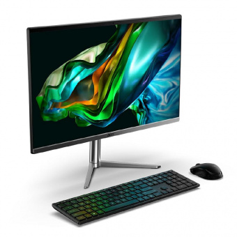 Моноблок Acer Aspire C24-1300 23.8" Full HD Ryzen 5 7520U (2.8) 8Gb SSD512Gb RGr CR noOS GbitEth WiFi BT 65W клавиатура мышь Cam черный 1920x1080 от магазина РЭССИ