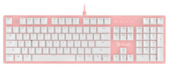 Клавиатура A4Tech Bloody B800 Dual Color механическая розовый/белый USB for gamer LED от магазина РЭССИ