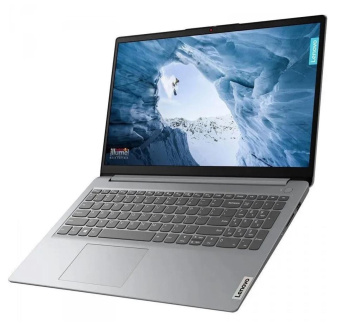 Ноутбук Lenovo IdeaPad 1 15IGL7 Celeron N4020 8Gb SSD256Gb Intel UHD Graphics 600 15.6" IPS FHD (1920x1080) noOS grey WiFi BT Cam (82V700CURK) от магазина РЭССИ