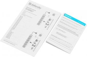 Сетевой фильтр Defender DFS 155 5м (6 розеток) черный (коробка) от магазина РЭССИ