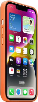 Чехол (клип-кейс) Apple для Apple iPhone 14 Plus Leather Case with MagSafe A2907 оранжевый (MPPF3ZM/A) от магазина РЭССИ