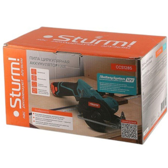 Аккумуляторная циркулярная пила Sturm 1BatterySystem12V (151) CCS1285 от магазина РЭССИ