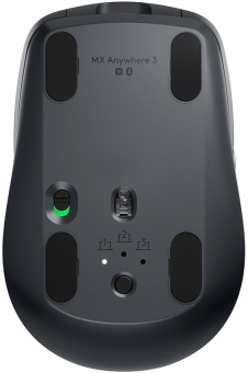 Мышь Logitech MX Anywhere 3 графитовый оптическая (4000dpi) беспроводная BT/Radio USB для ноутбука (6but) от магазина РЭССИ