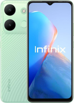 Смартфон Infinix X6515 Smart 7 64Gb 3Gb зеленый моноблок 3G 4G 2Sim 6.6" 720x1612 Android 12 13Mpix 802.11 a/b/g/n/ac GPS GSM900/1800 GSM1900 TouchSc FM microSD max2048Gb от магазина РЭССИ