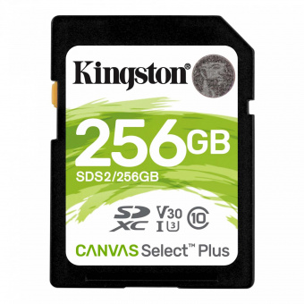 Флеш карта SDXC Kingston 256GB SDS2/256GB Canvas Select Plus w/o adapter от магазина РЭССИ