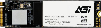 Накопитель SSD AGi PCIe 3.0 x4 512GB AGI512GIMAI298 AI298 M.2 2280 от магазина РЭССИ