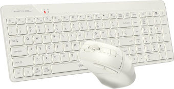 Клавиатура + мышь A4Tech Fstyler FG2400 Air клав:бежевый мышь:бежевый USB беспроводная slim (FG2400 AIR BEIGE) от магазина РЭССИ