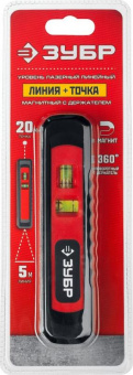 Уровень лазер. Зубр 34926 цв.луч. красный от магазина РЭССИ