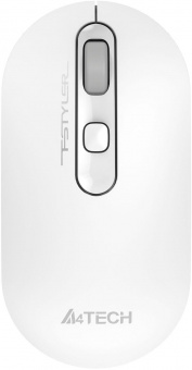 Мышь A4Tech Fstyler FG20S белый/серый оптическая (2000dpi) silent беспроводная USB для ноутбука (4but) от магазина РЭССИ
