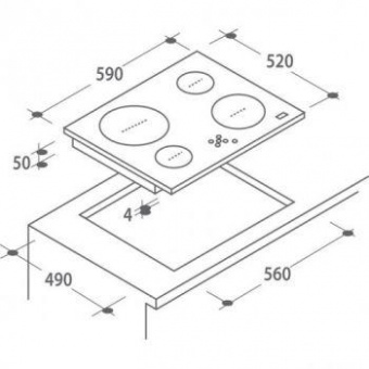 Варочная поверхность Candy CH64XB черный от магазина РЭССИ