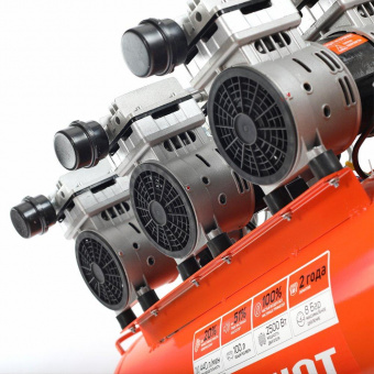 Компрессор поршневой Patriot WO 100-440 безмасляный 440л/мин 100л 2500Вт оранжевый/черный от магазина РЭССИ