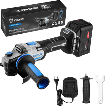 Углошлифовальная машина Deko DKAG20 PRO 9000об/мин рез.шпин.:M14 d=125мм (085-1073) от магазина РЭССИ