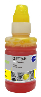 Чернила Cactus CS-EPT6644 T6644 желтый 100мл для Epson L100/L110/L120/L132/L200/L210/L222/L300/L312/L350/L355/L362/L366/L456/L550/L555/L566/L1300 от магазина РЭССИ